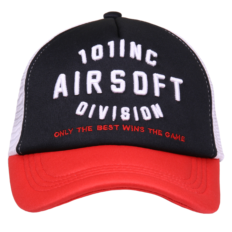 Kšiltovka 101 Inc Mesh Airsoft Division - černá-bílá