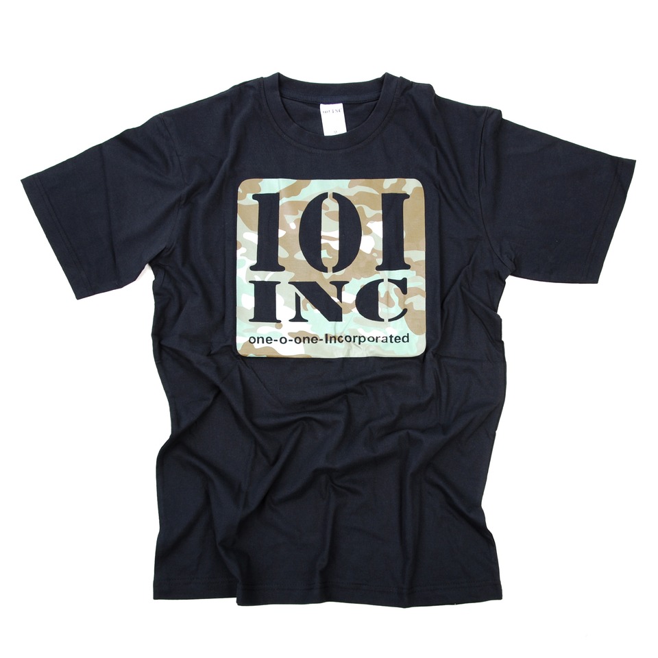 Tričko 101 Inc Logo - černé, XXL