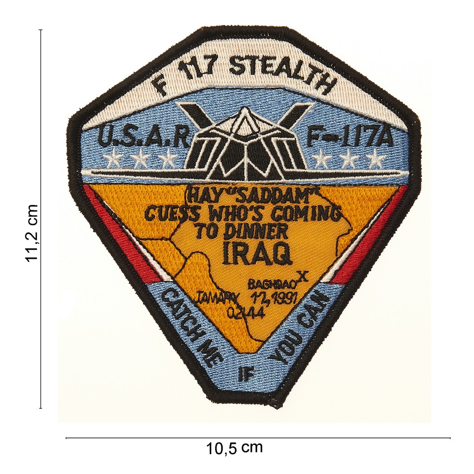 Nášivka textilní 101 Inc F-117 Stealth - barevná