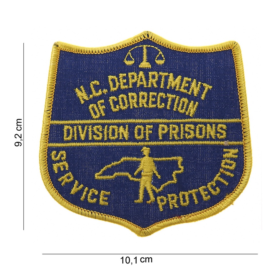Nášivka textilní 101 Inc NC Department of Correction Prisons - barevná