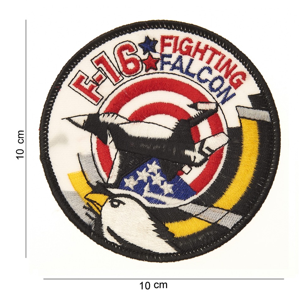 Nášivka textilní 101 Inc F-16 Fighting Falcon USA - barevná