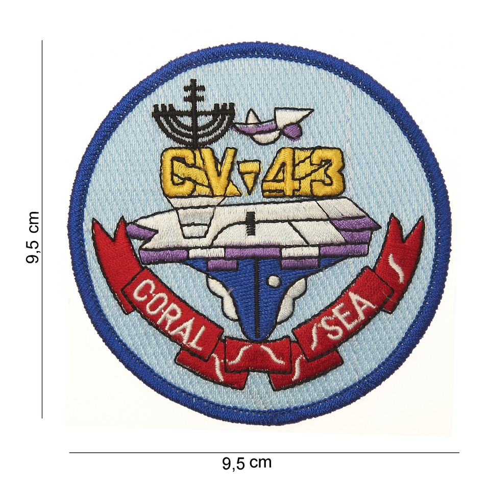 Nášivka textilní 101 Inc CV-43 Coral Sea - barevná