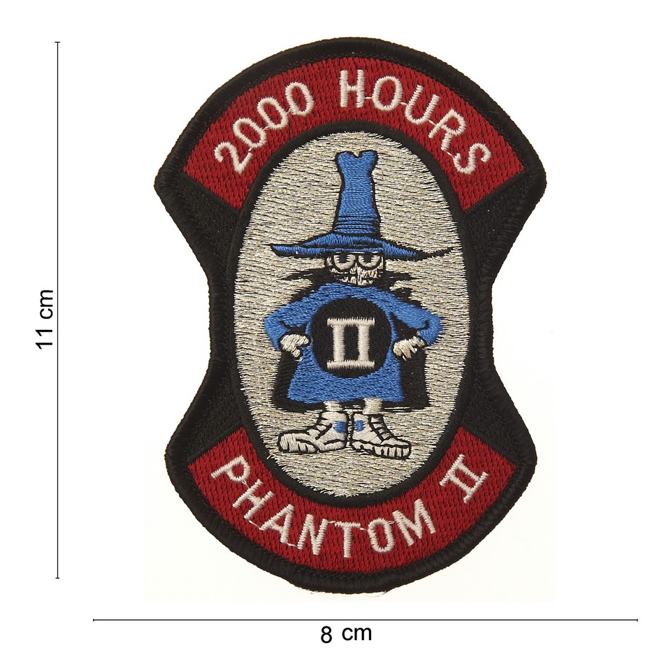 Nášivka textilní 101 Inc 2000 Hours Phantom II - barevná