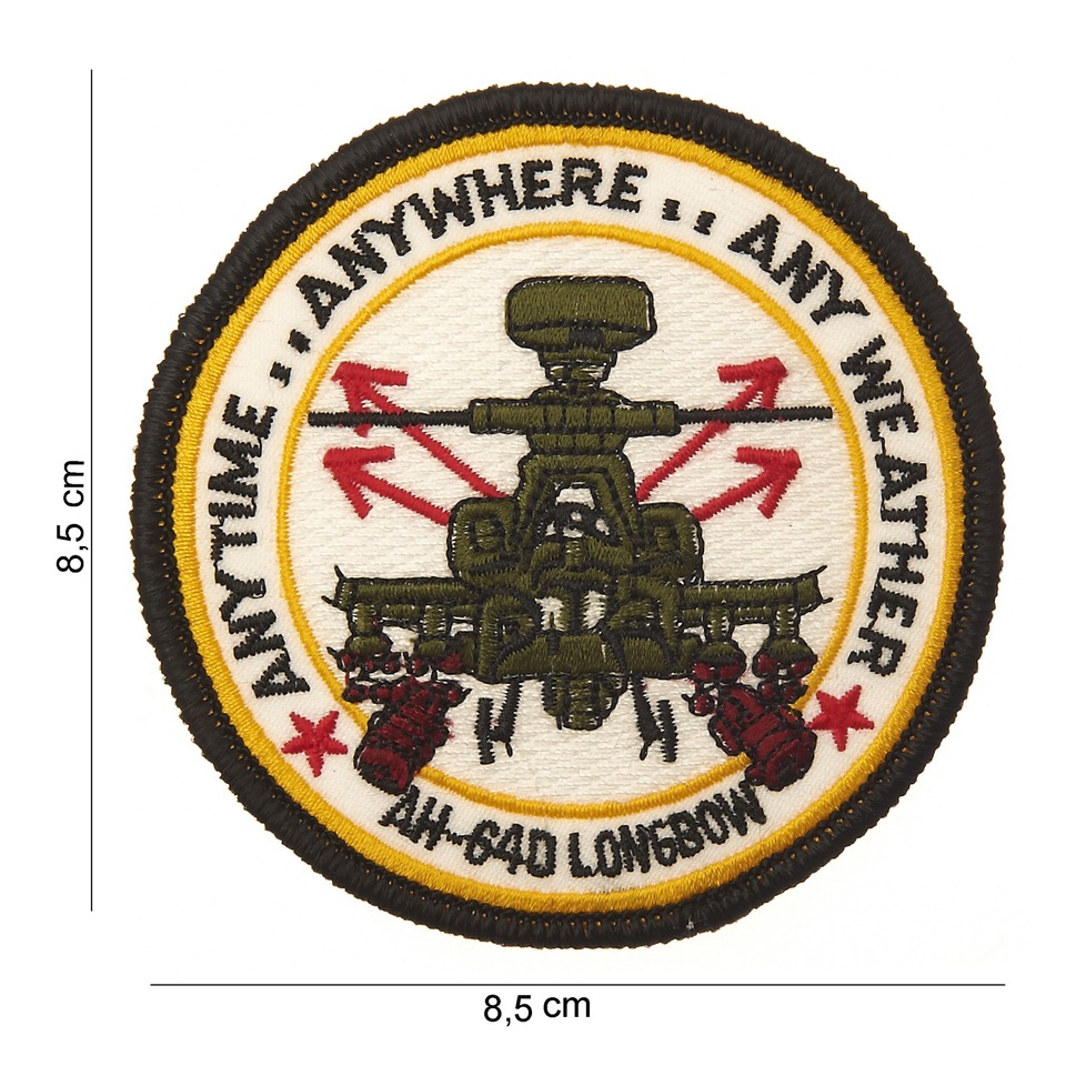 Nášivka textilní 101 Inc AH-64D Longbow - barevná