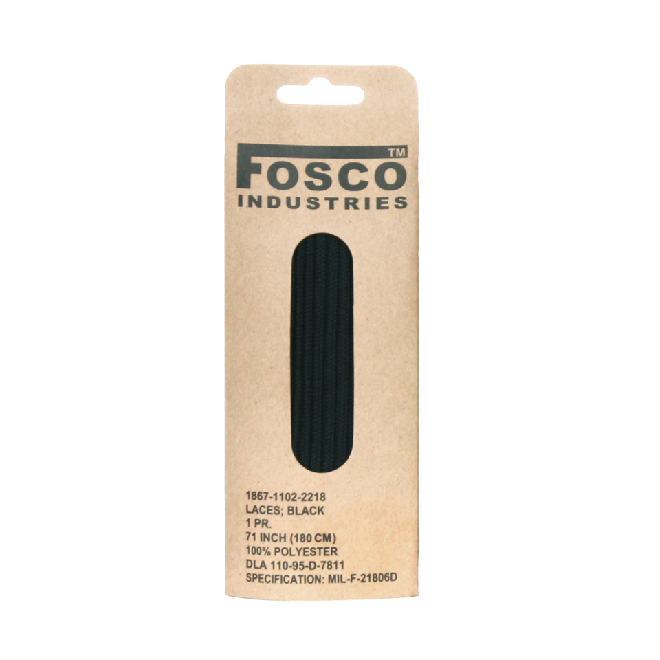 Tkaničky Fosco 180 cm - černé, 180