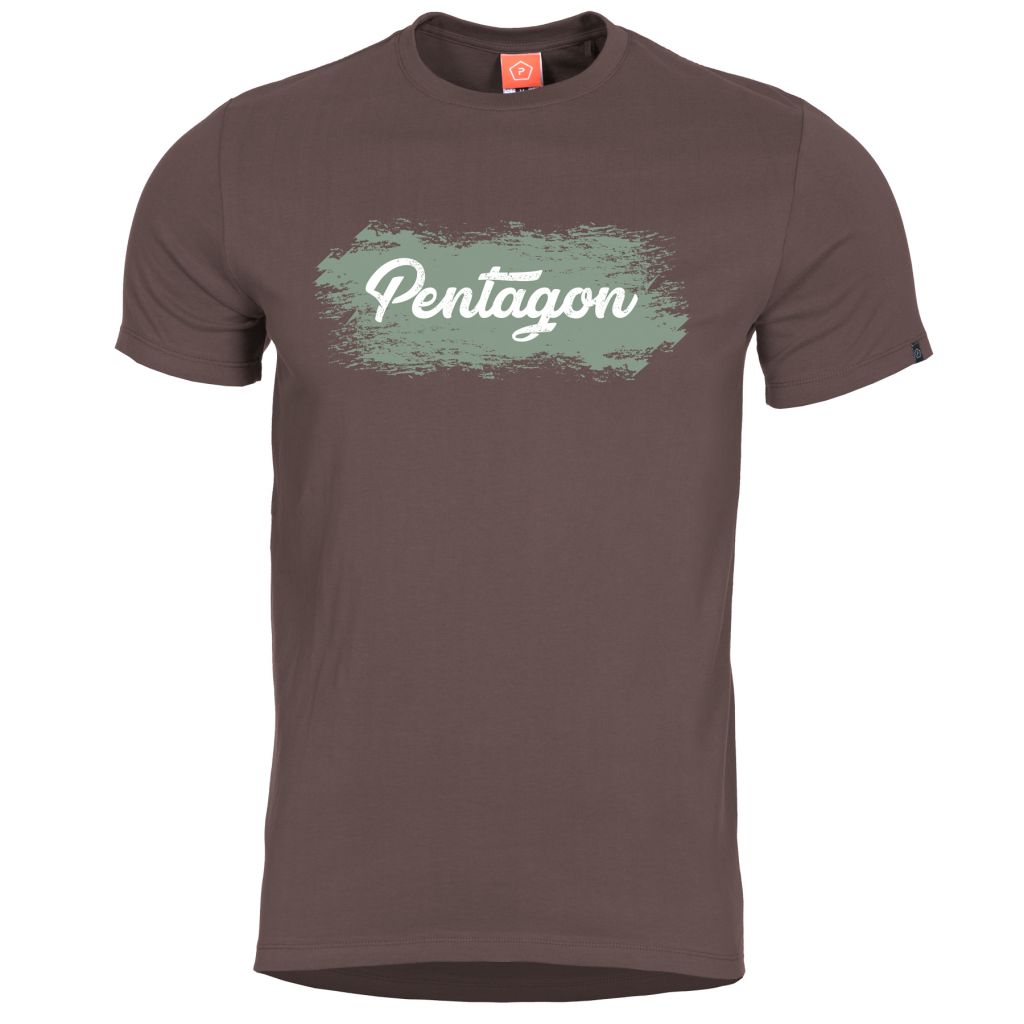 Tričko Pentagon Grunge - hnědé, XS