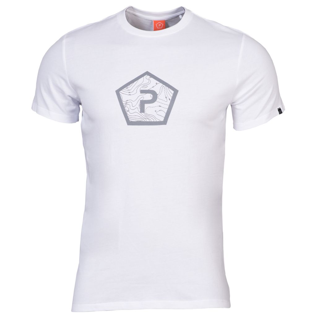 Tričko Pentagon Shape - bílé, 4XL