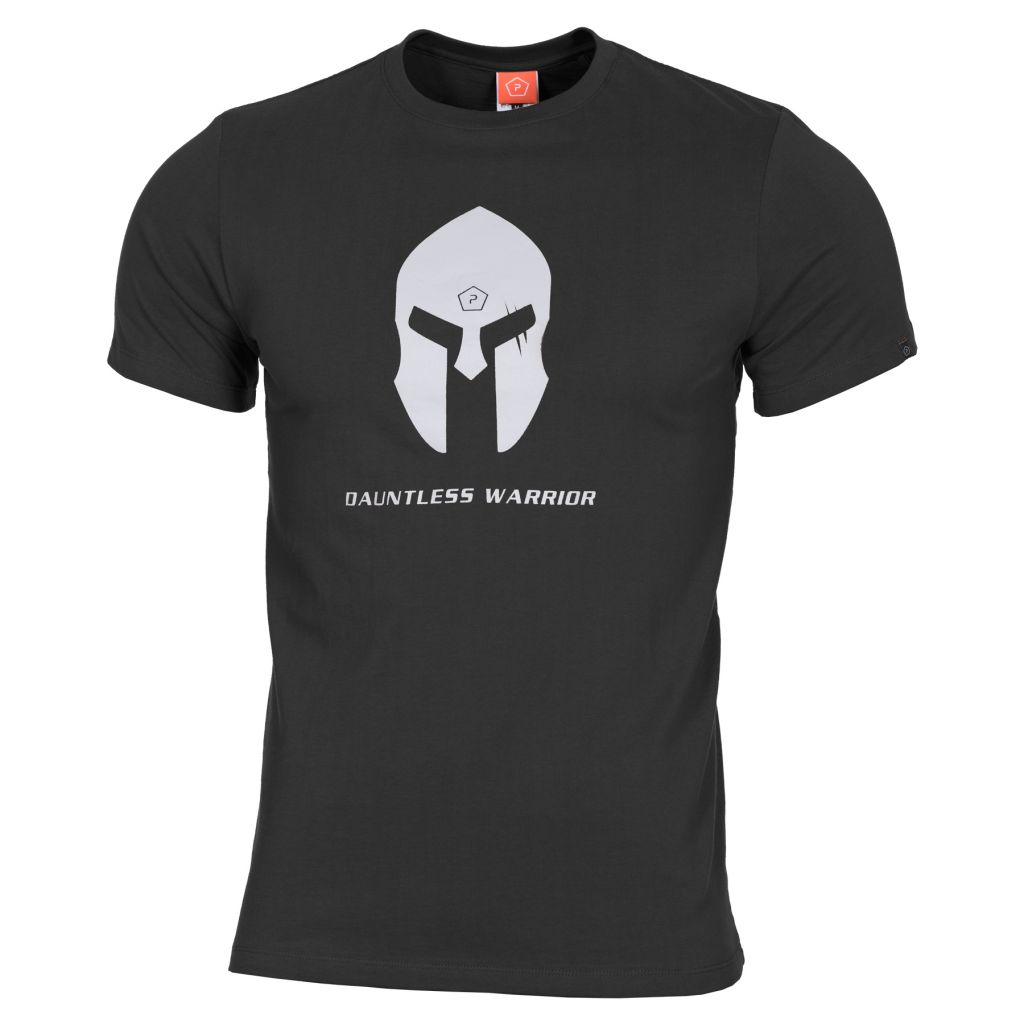 Tričko Pentagon Spartan Helmet - černé, XS