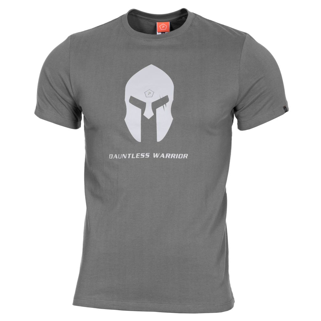 Tričko Pentagon Spartan Helmet - šedé, XL