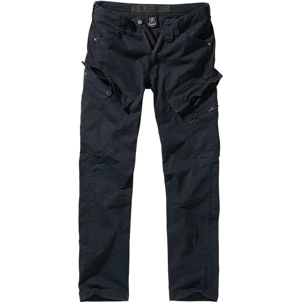 Kalhoty Brandit Adven Slim Fit - černé, L