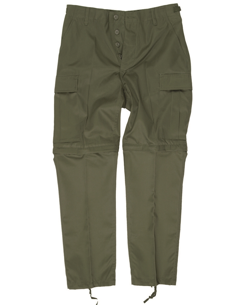 Kalhoty Mil-Tec BDU Zip-Off - olivové, XL
