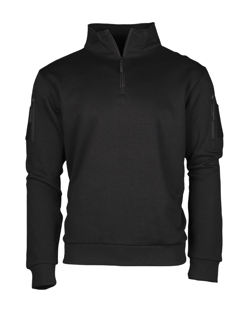 Mikina Mil-Tec Tactical Sweatshirt - černá, XL