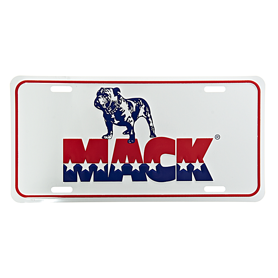 Cedule plechová Licence America Mack - barevná