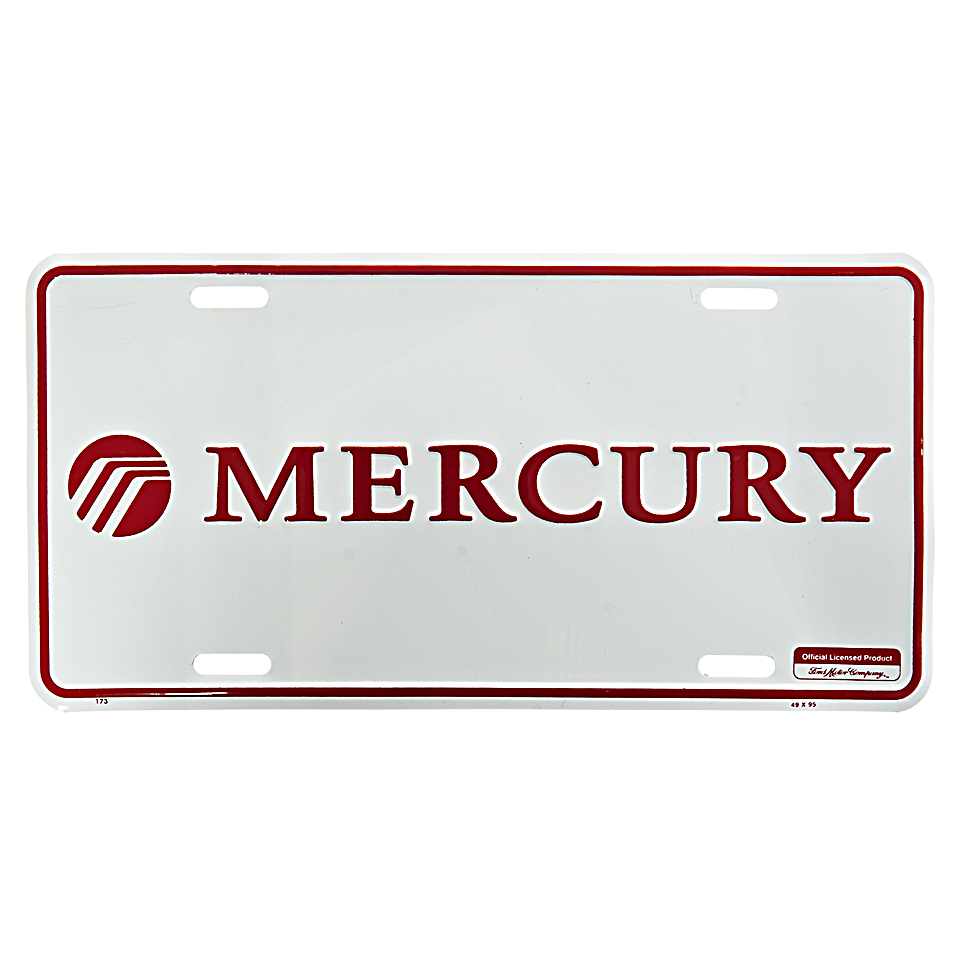 Cedule plechová Licence Mercury