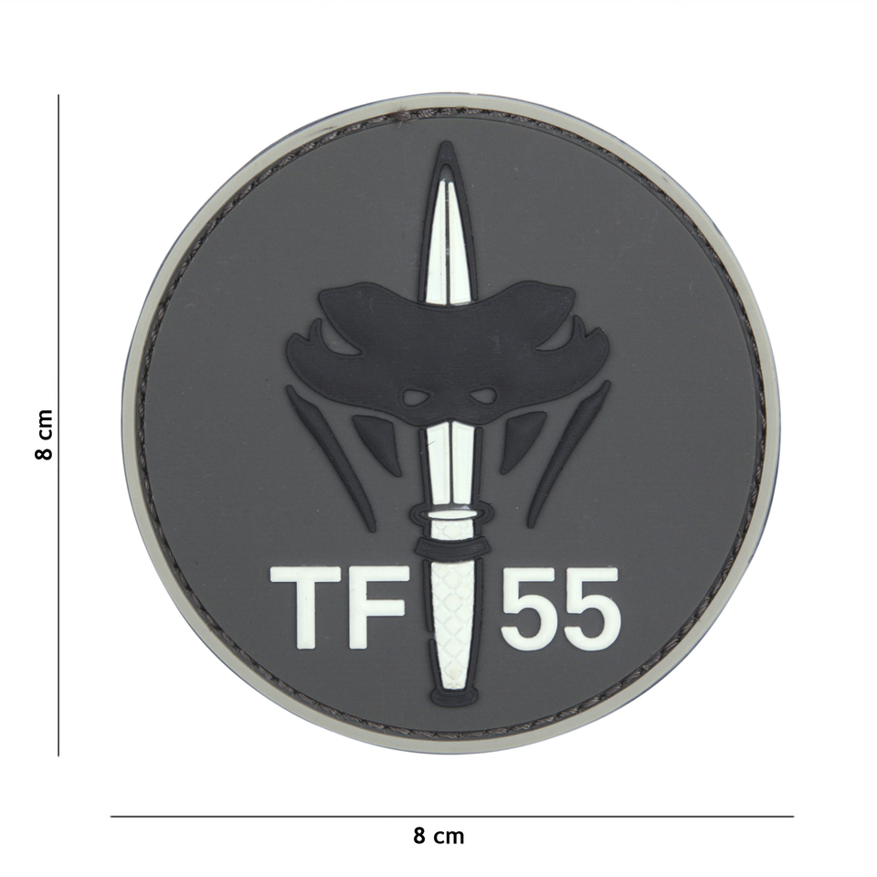 Gumová nášivka 101 Inc TF-55 - šedá