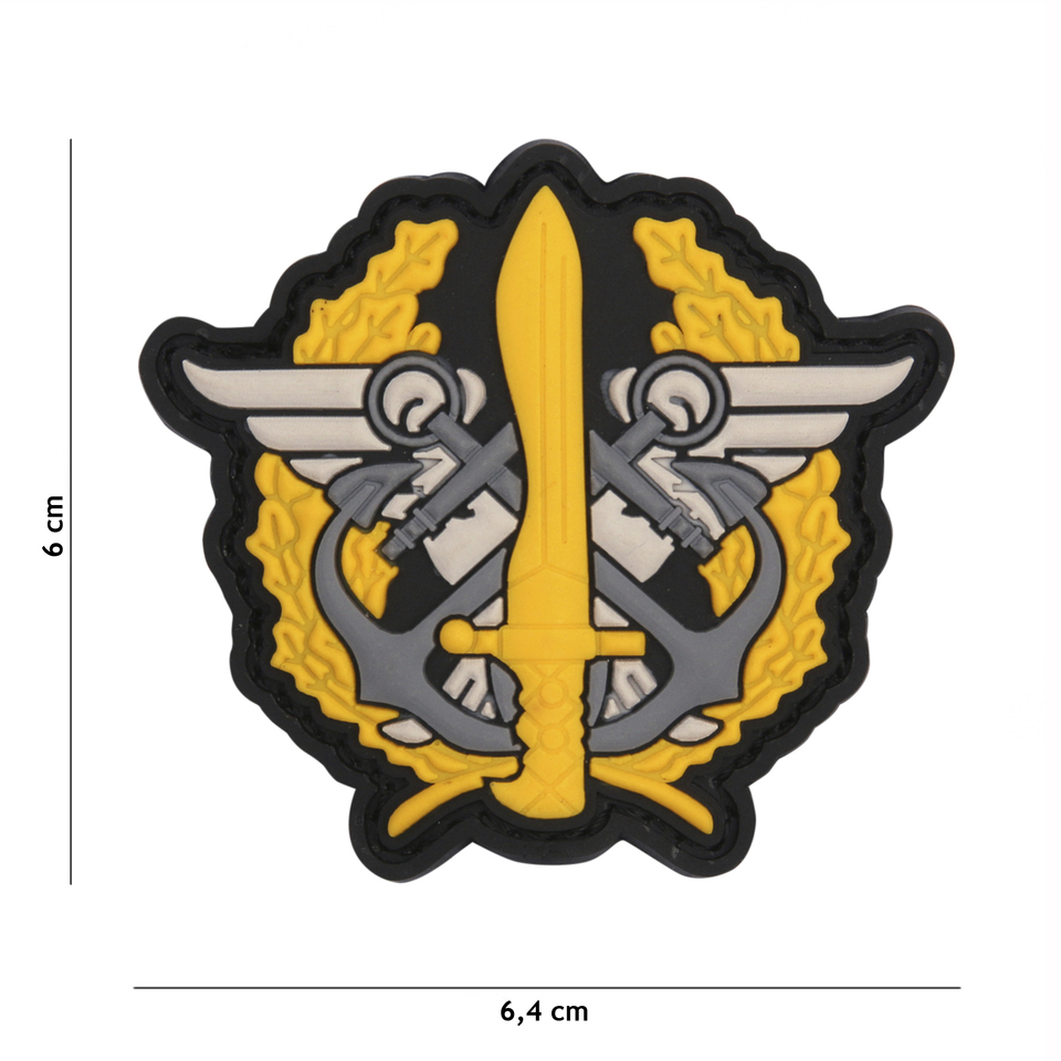 Gumová nášivka 101 Inc znak NL Corps Marines Loge - žlutá