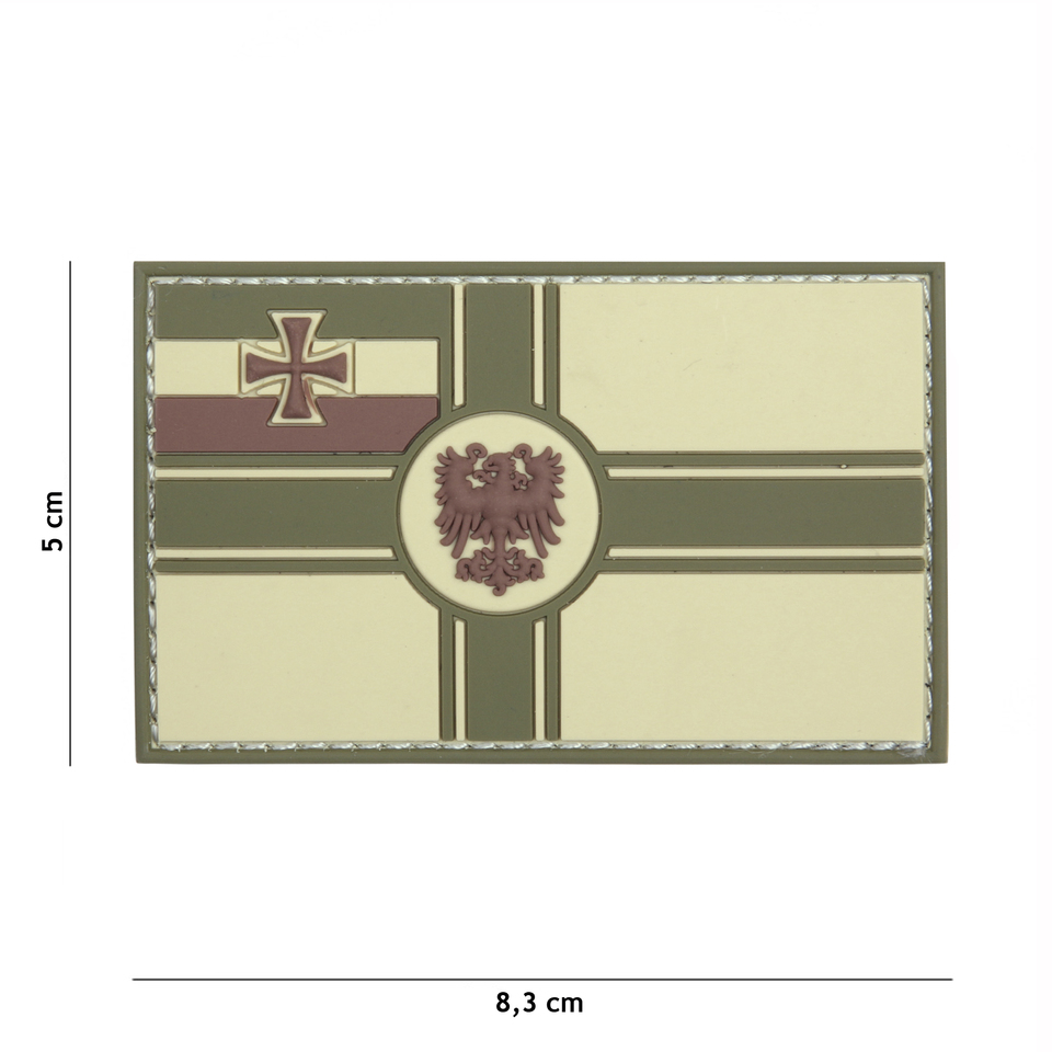 Gumová nášivka 101 Inc vlajka German Empire - multicam