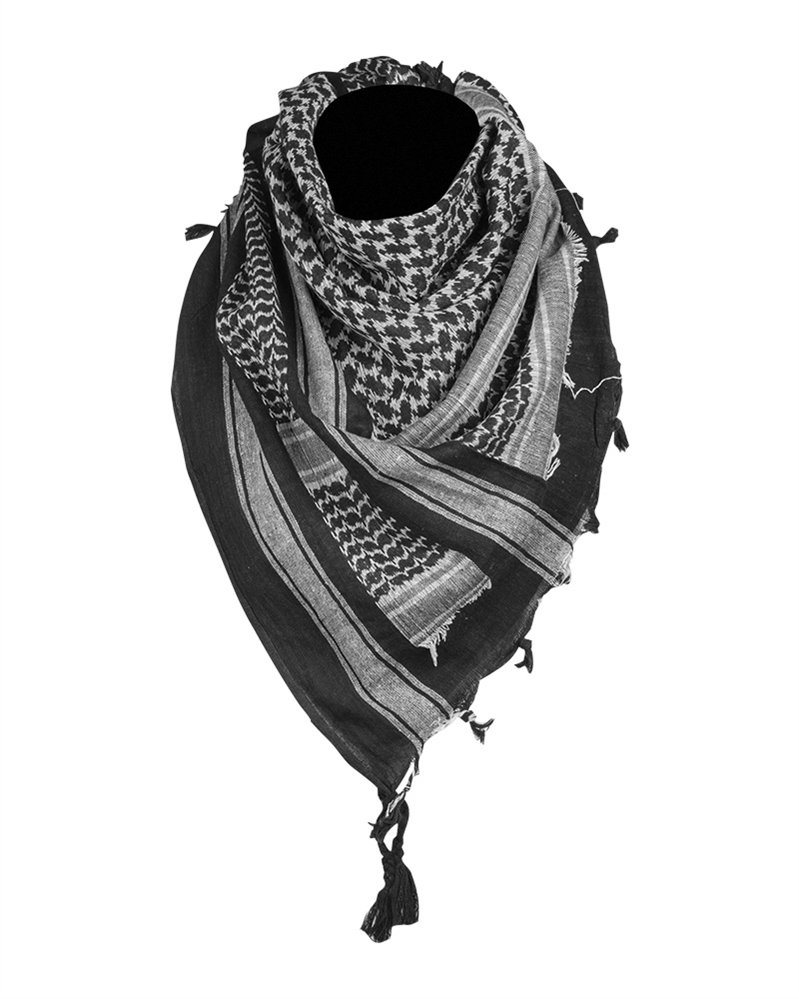 Šátek Shemagh Mil-Tec - černý-bílý