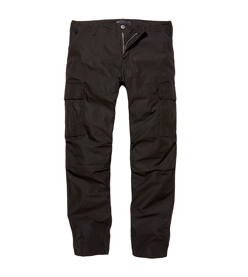 Kalhoty Vintage Industries Owen - černé, XL