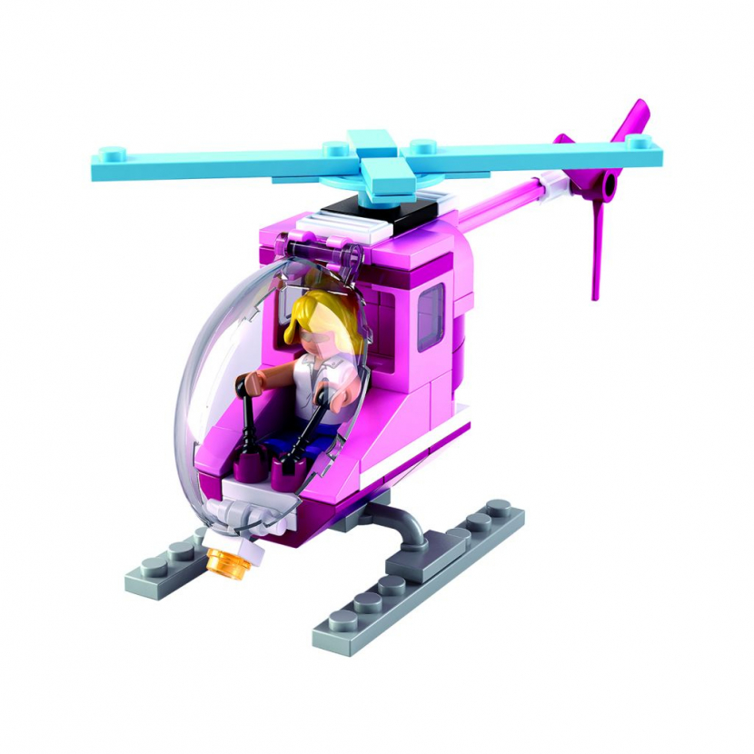 Sluban Filobus Giocattolo Per Bambine - Mattoncini Costruzione Compatibili, Multicolore, M38-B0871