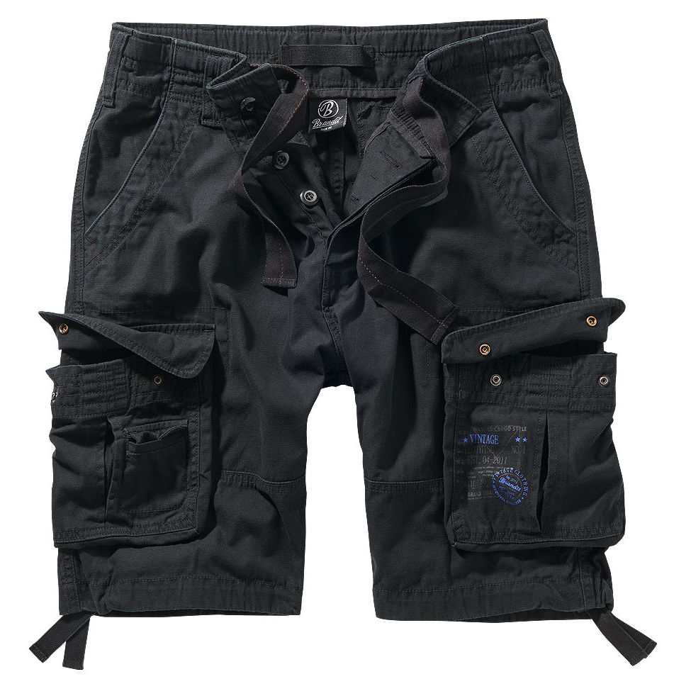 Kraťasy Brandit Pure Vintage Shorts - černé, 4XL