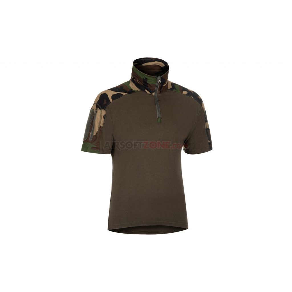 Taktická košile Invader Gear Combat 1/2 - woodland, S