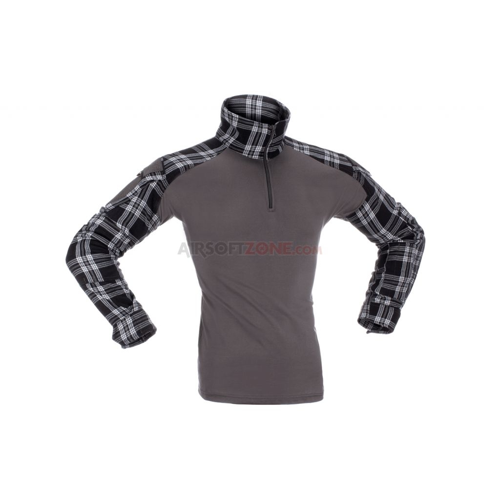 Taktická košile Invader Gear Combat Flannel - černá, M