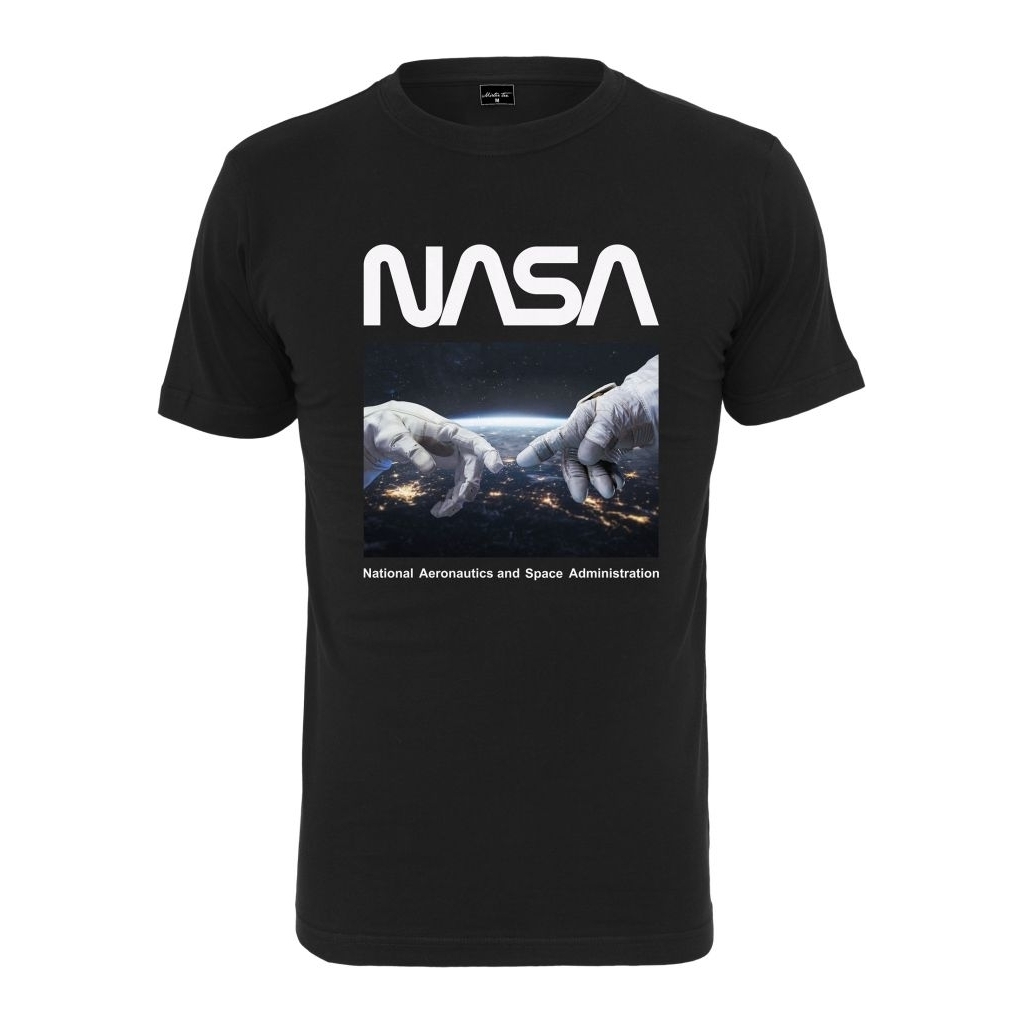 Triko Mister Tee NASA Astronaut Hands - černé, XL