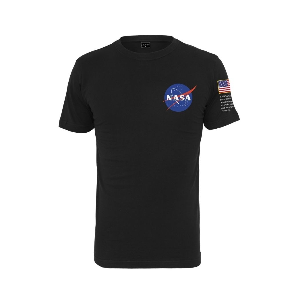 Triko Mister Tee NASA Insignia Logo - černé, S