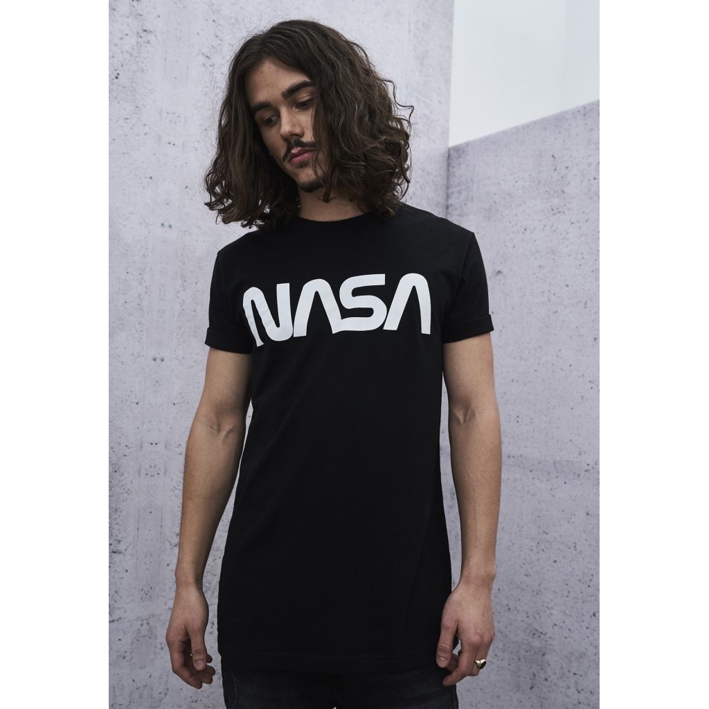 Triko Mister Tee NASA Worm - černé, 4XL
