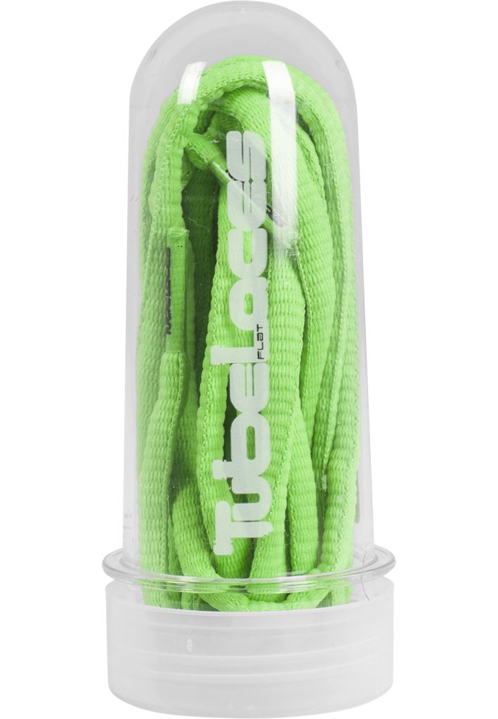 Tkaničky do bot Tubelaces Rope Pad 130 cm - zelené svítící, 130