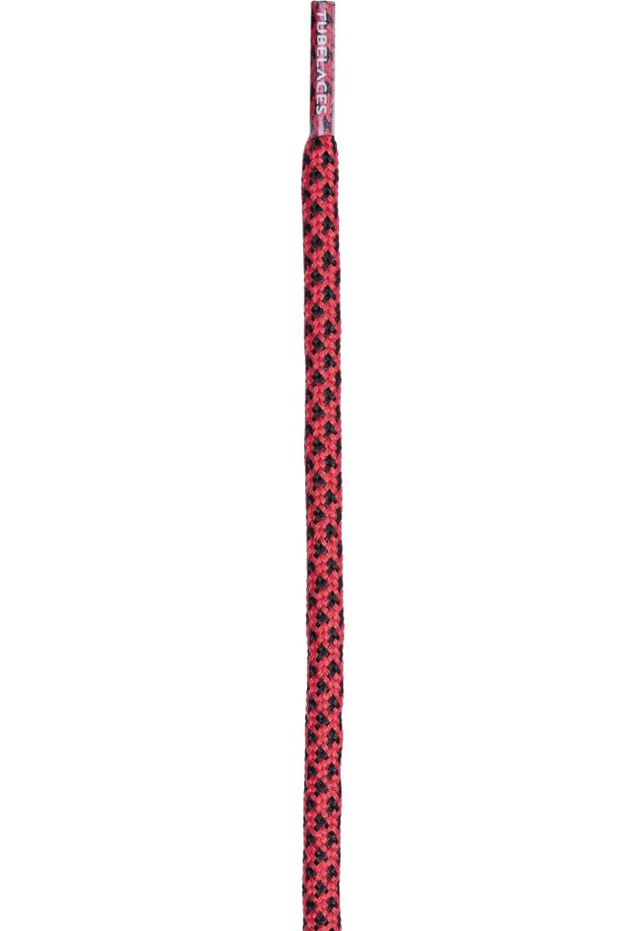 Tkaničky do bot Tubelaces Rope Multi - červené-černé, 150