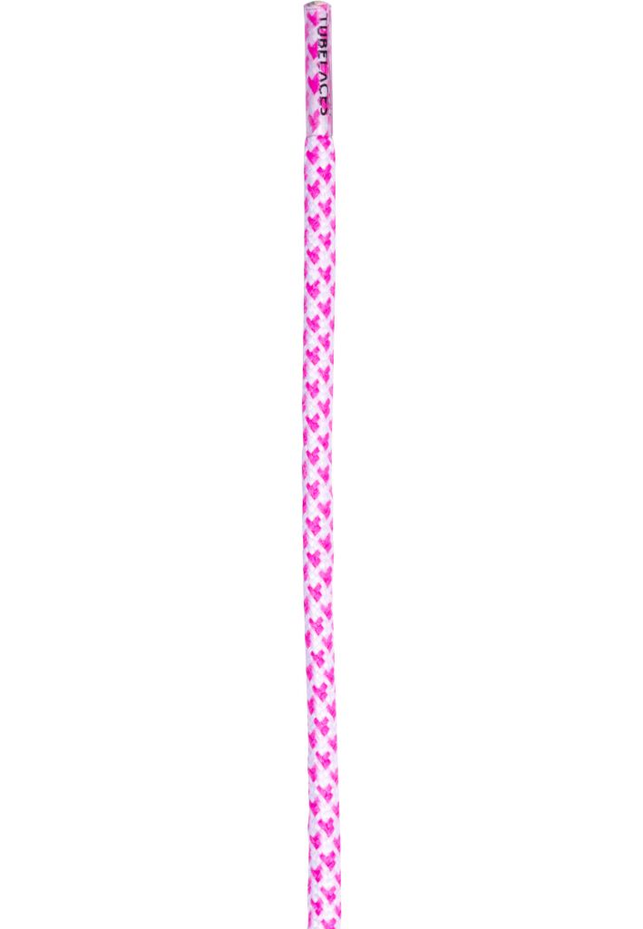 Tkaničky do bot Tubelaces Rope Multi - bílé-růžové, 150