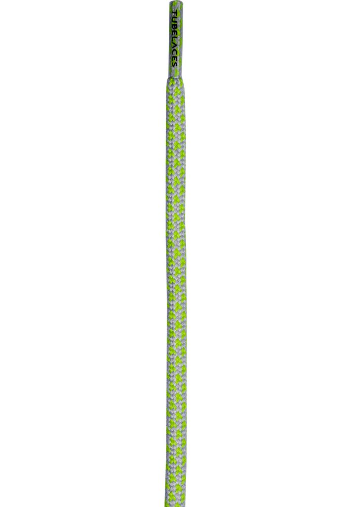 Tkaničky do bot Tubelaces Rope Multi - šedé-zelené, 150