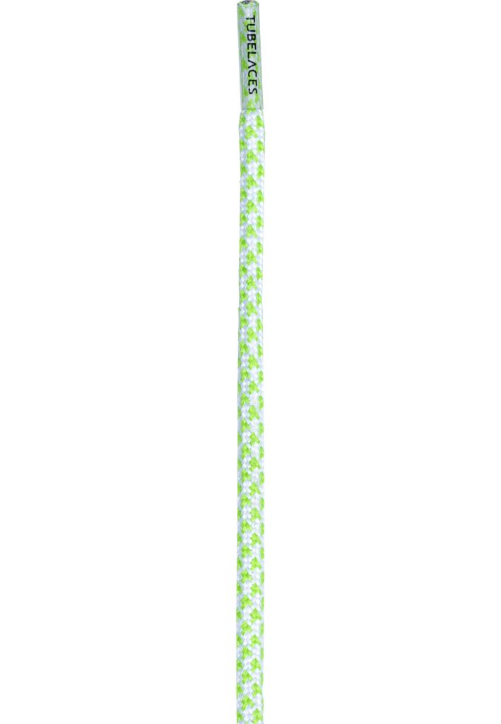 Tkaničky do bot Tubelaces Rope Multi - bílé-zelené, 130