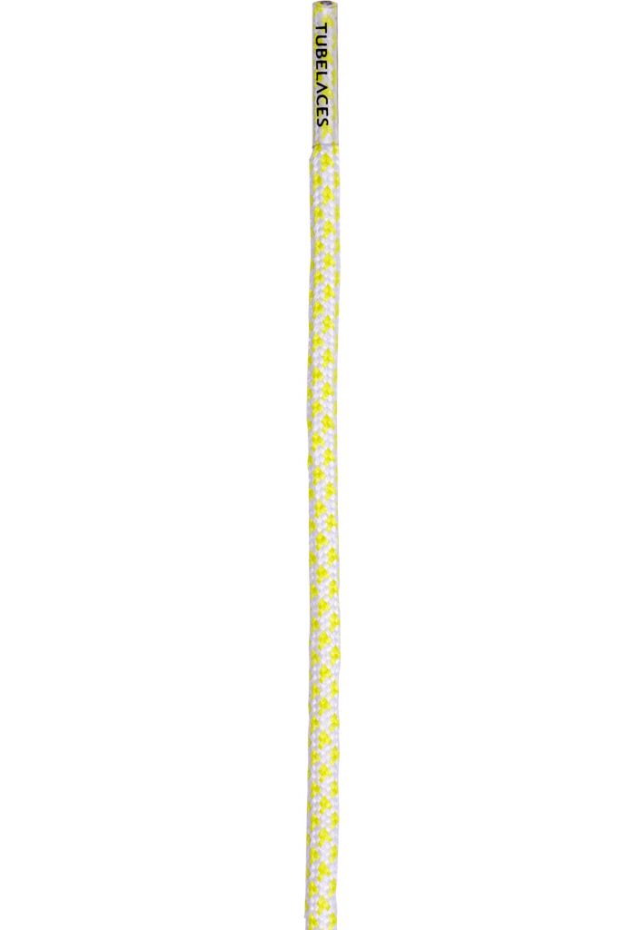 Tkaničky do bot Tubelaces Rope Multi - bílé-žluté, 150