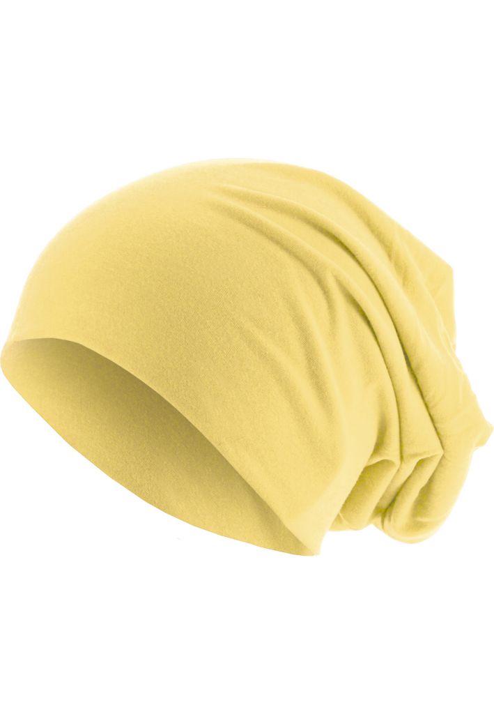 Čepice zimní MSTRDS Pastel Jersey Beanie - žlutá