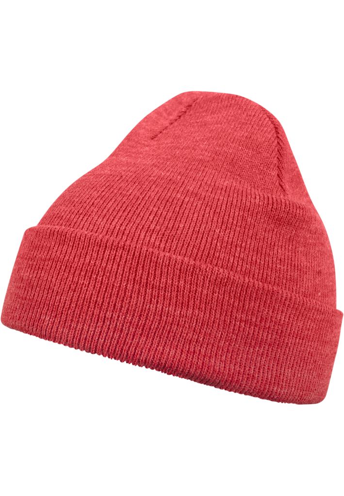 Čepice zimní MSTRDS Beanie Basic Flap - světle červená