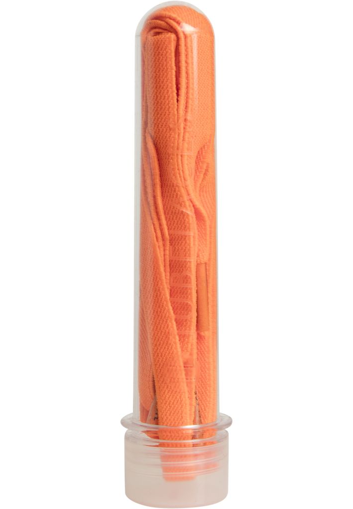 Tkaničky do bot Tubelaces Flex 130 cm - oranžové svítící, 130
