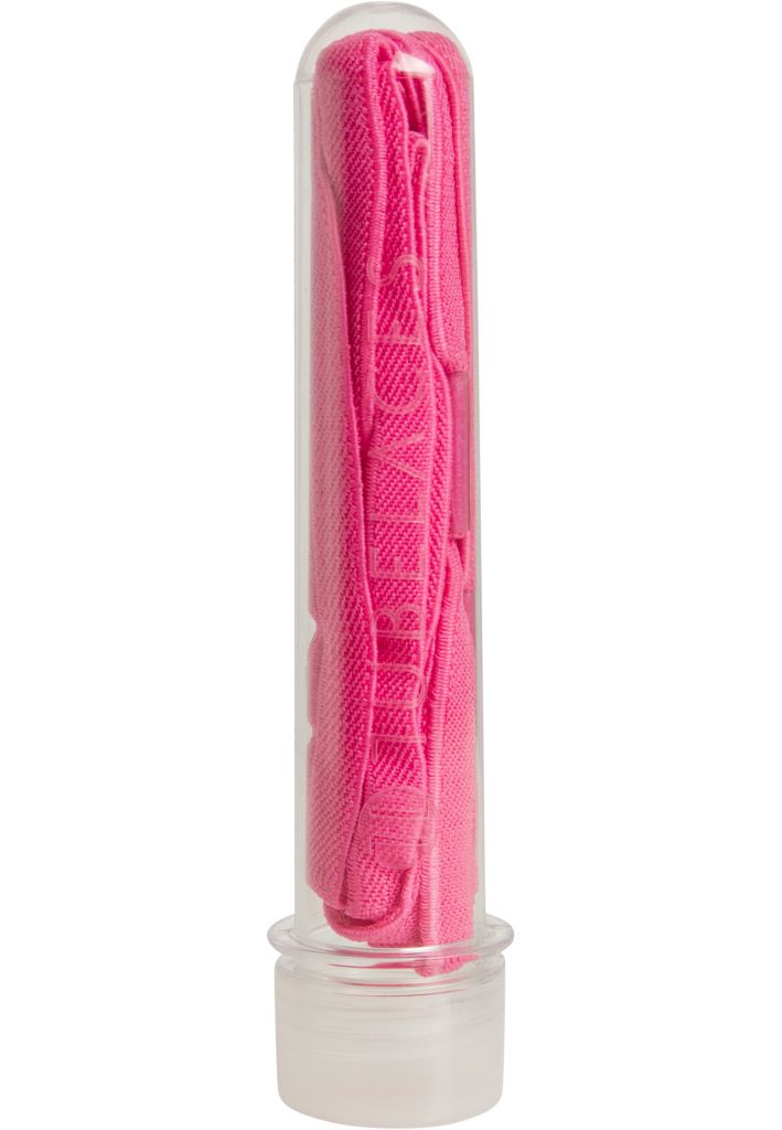 Tkaničky do bot Tubelaces Flex 130 cm - růžové svítící, 130