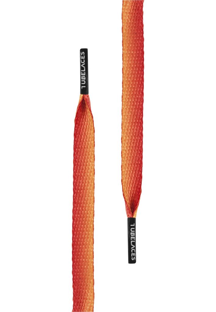 Tkaničky do bot Tubelaces Flat Sundowner 130 cm - oranžové, 130