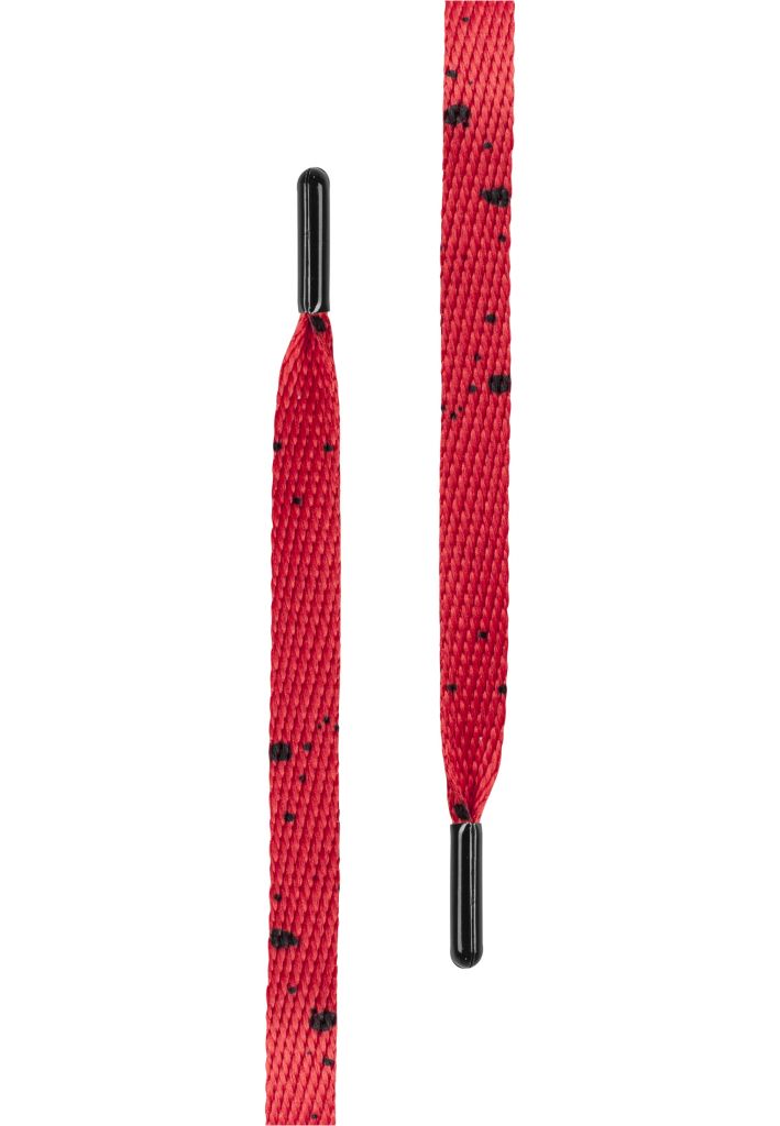 Tkaničky do bot Tubelaces Flat Splatter 2 130 cm - červené