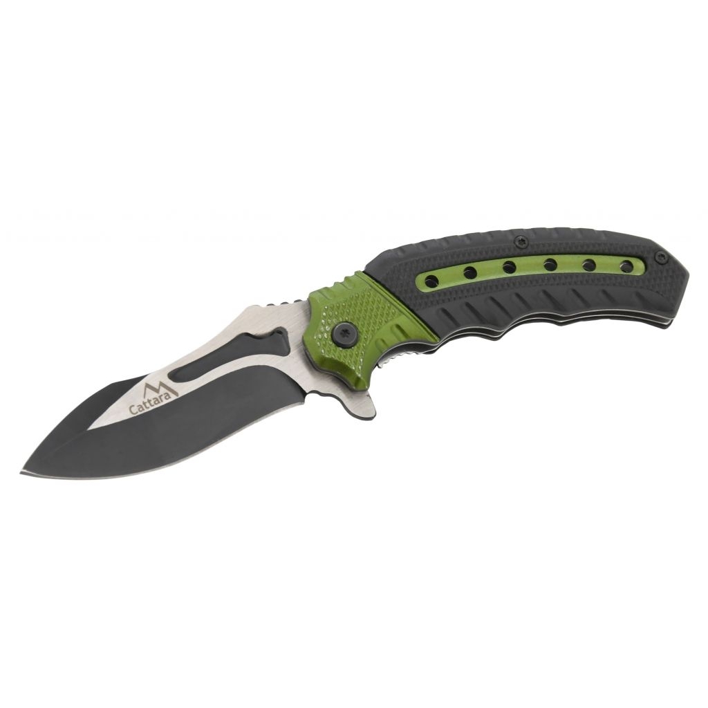 Nůž zavírací Cattara Cobra 20 cm - černý-zelený (18+)