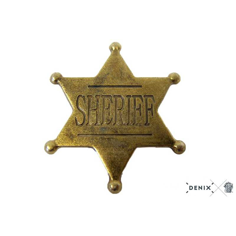 Šerifská hvězda 4,5 cm - zlatá