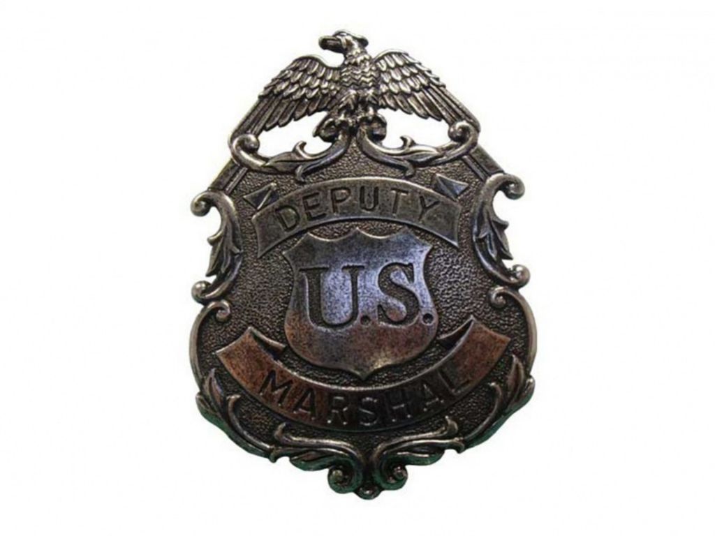 Odznak zástupce US Marshal 8,2 cm - stříbrná