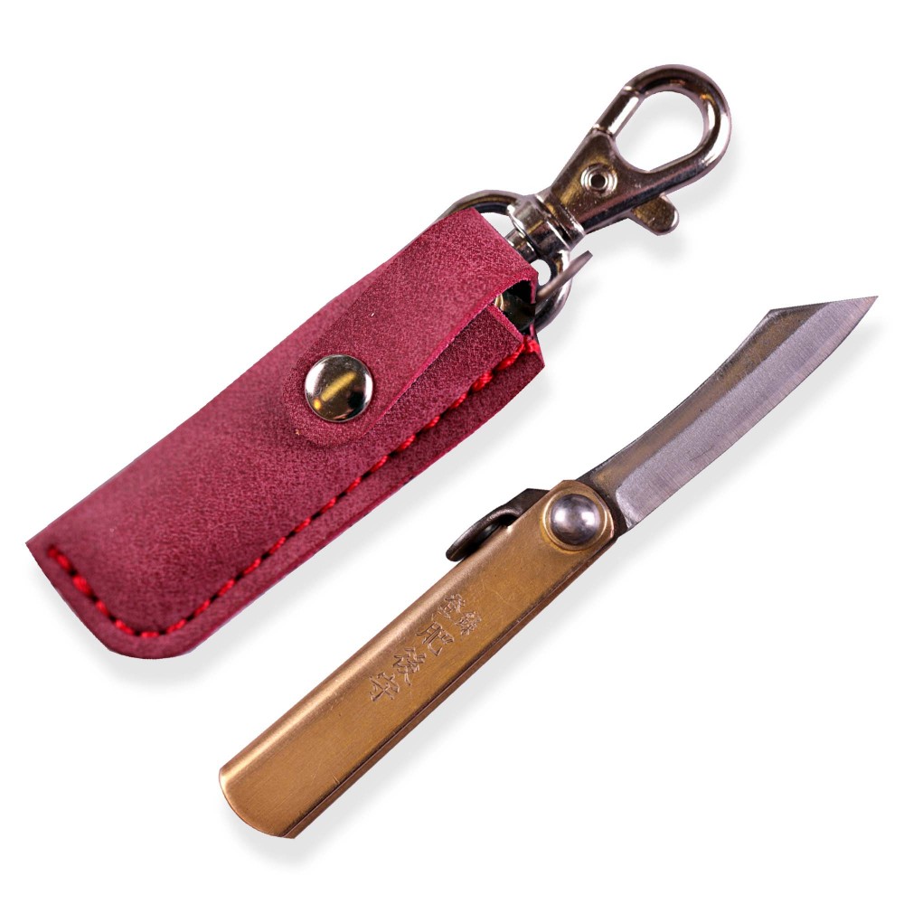 Nůž Sekiryu Higonokami Mini S s pouzdrem - červený (18+)