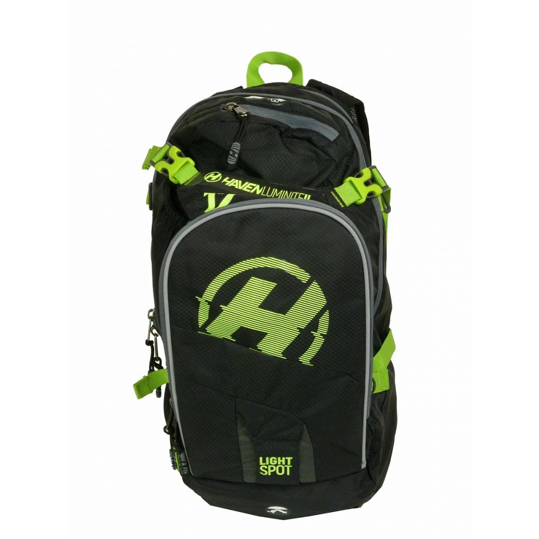 Hydratační batoh Haven Luminite II 18l - černý-zelený, batoh s rezervoárem 2l