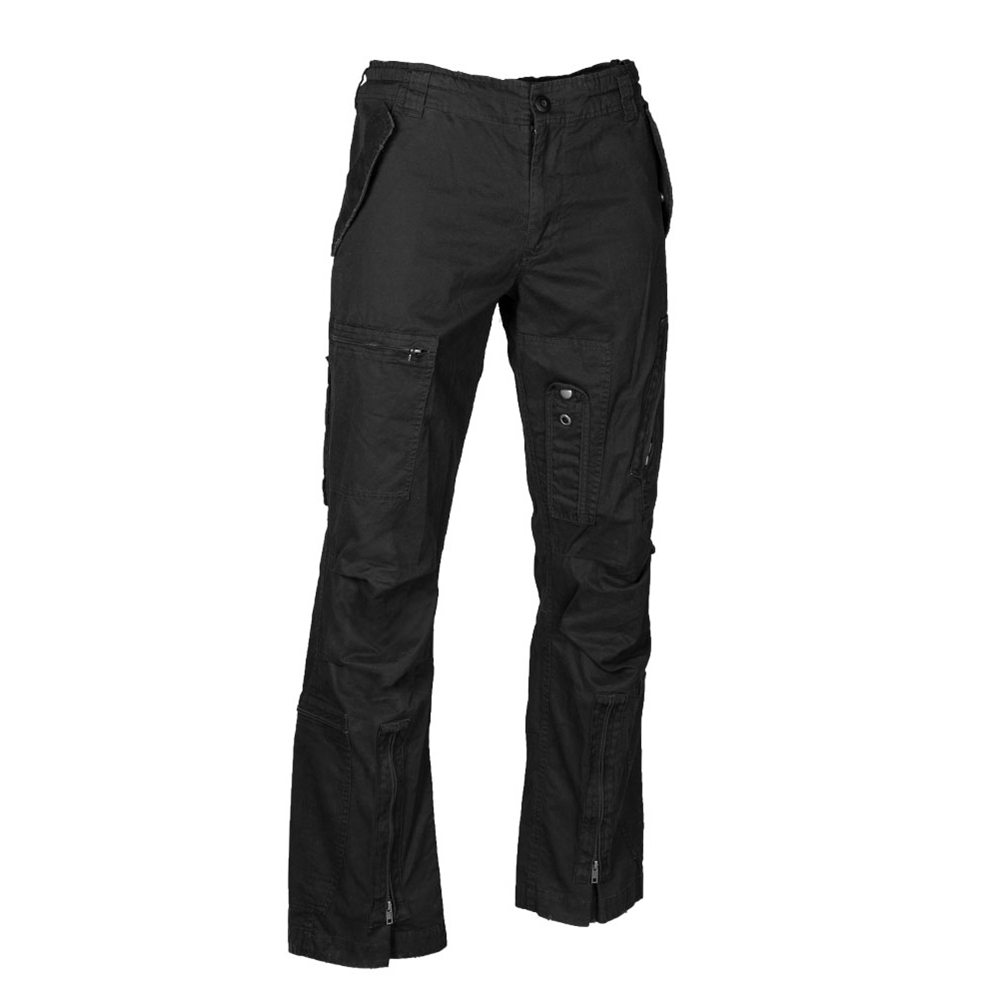 Kalhoty Mil-Tec Pilot Straight Cut - černé, XL