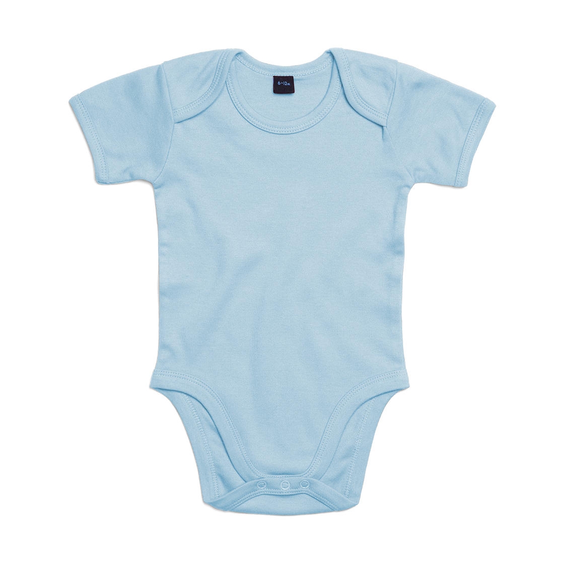 Dětské body Babybugz Organic Baby Short - světle modré, 12-18 měsíců