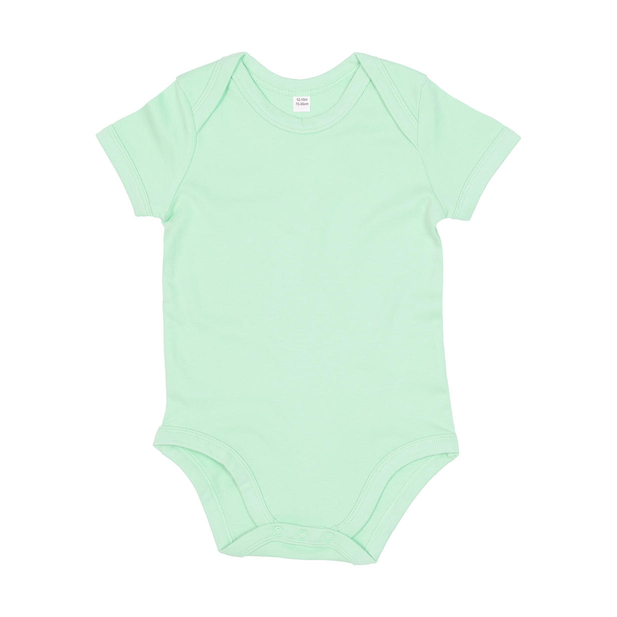 Dětské body Babybugz Organic Baby Short - světle zelené, 12-18 měsíců